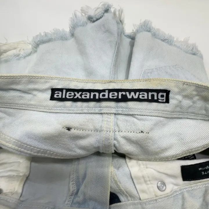 Alexander Wang Alexander Wang Casual Stylish Denim Shorts 0079 Size 24" / US 00 / IT 34 - 6 Thumbnail