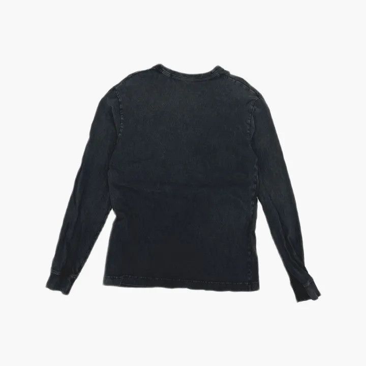 Alexander Wang Alexander Wang Acid Washed Long Sleeve Logo Tee 0079 Size XS / US 0-2 / IT 36-38 - 3 Thumbnail