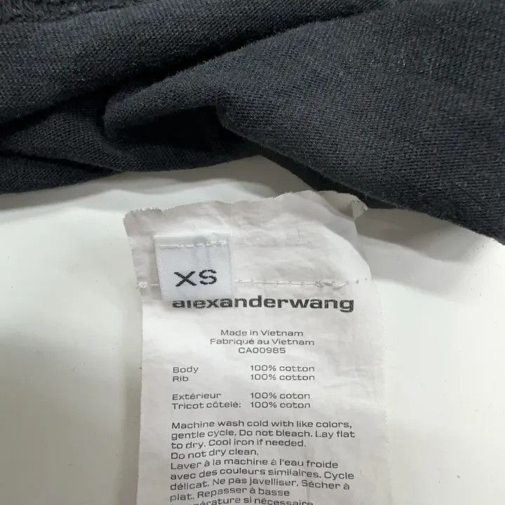 Alexander Wang Alexander Wang Acid Washed Long Sleeve Logo Tee 0079 Size XS / US 0-2 / IT 36-38 - 5 Thumbnail