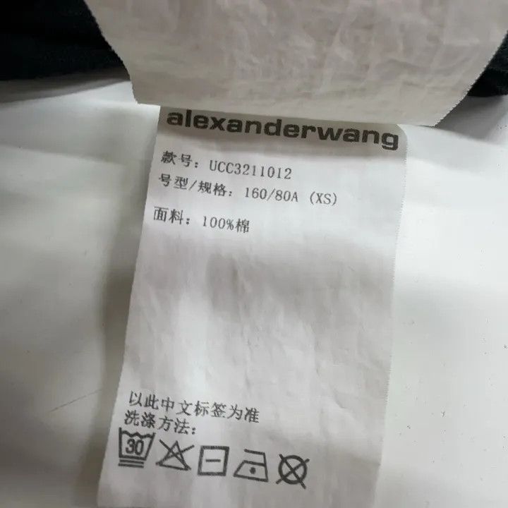 Alexander Wang Alexander Wang Acid Washed Long Sleeve Logo Tee 0079 Size XS / US 0-2 / IT 36-38 - 6 Thumbnail