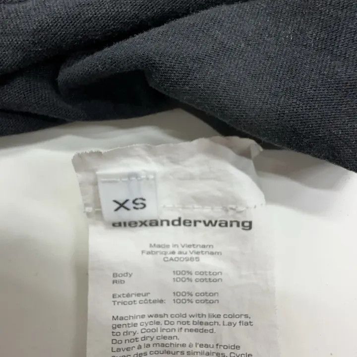 Alexander Wang Alexander Wang Acid Washed Long Sleeve Logo Tee 0079 Size XS / US 0-2 / IT 36-38 - 4 Thumbnail
