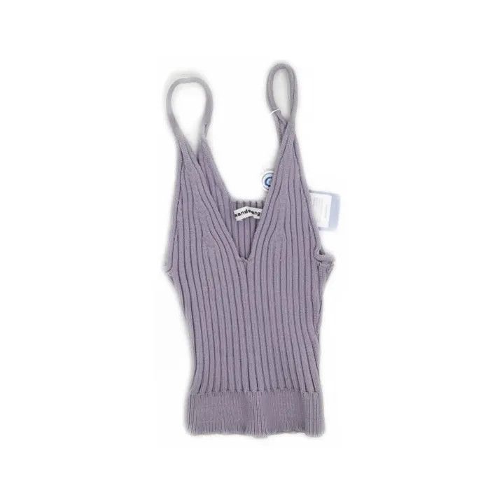 Alexander Wang Alexander Wang Casual Solid Color Tank Top 0079 Size XS / US 0-2 / IT 36-38 - 2 Thumbnail