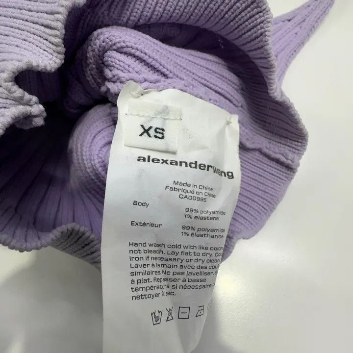 Alexander Wang Alexander Wang Casual Solid Color Tank Top 0079 Size XS / US 0-2 / IT 36-38 - 4 Thumbnail