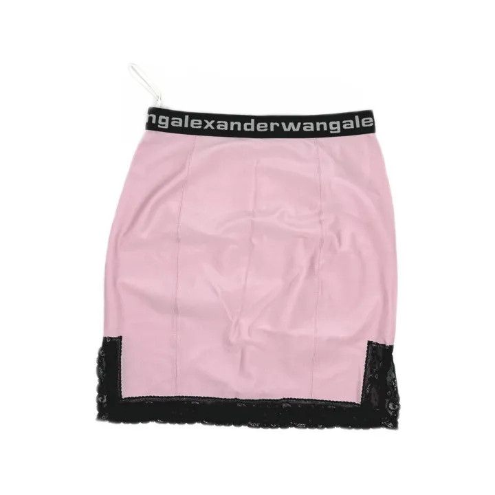 Alexander Wang Alexander Wang Pink Lace Trim A-Line Skirt 0079 Size 27" / US 4 / IT 40 - 2 Thumbnail