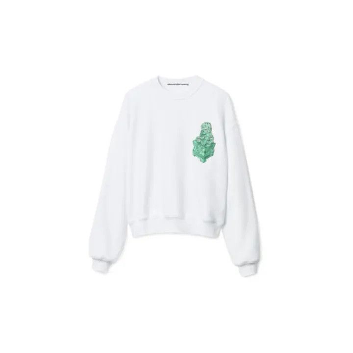 Alexander Wang Alexander Wang SS22 Crew Neck Sweatshirt 0079 Size S / US 4 / IT 40 - 2 Thumbnail