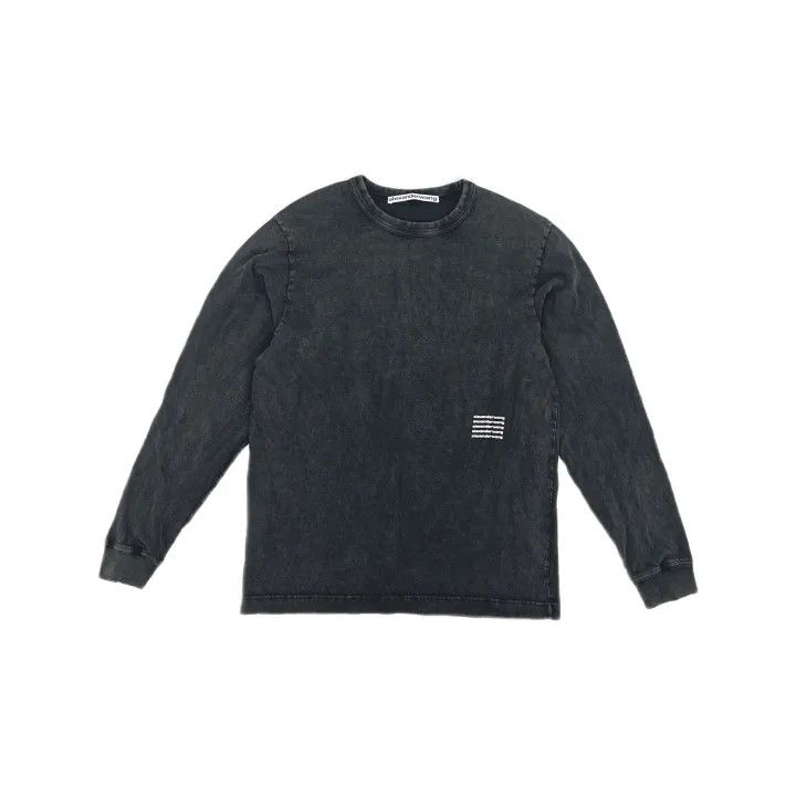 Alexander Wang Alexander Wang Long Sleeve Logo Sweatshirt for Unisex 0079 Size M / US 6-8 / IT 42-44 - 2 Thumbnail