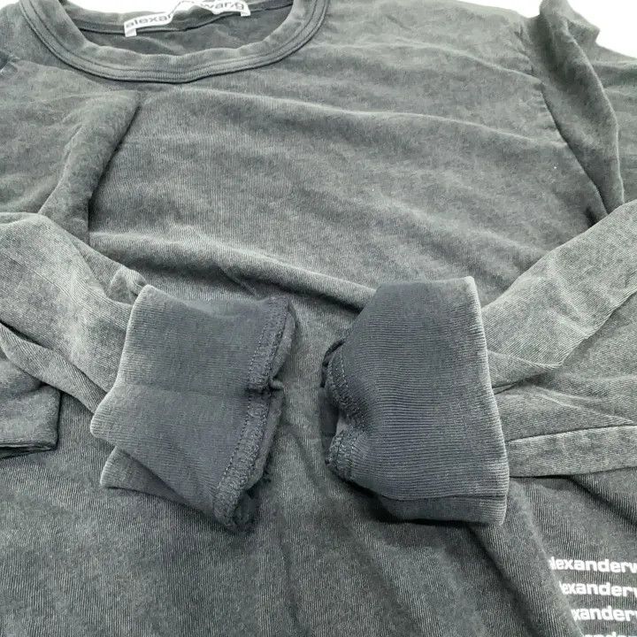 Alexander Wang Alexander Wang Long Sleeve Logo Sweatshirt for Unisex 0079 Size M / US 6-8 / IT 42-44 - 9 Thumbnail