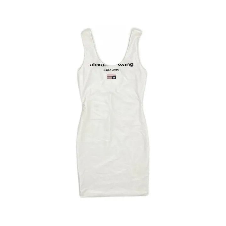 Alexander Wang Alexander Wang White Logo Sports Dress 0079 Size XS / US 0-2 / IT 36-38 - 2 Thumbnail