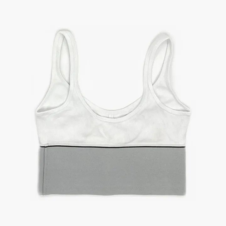 Alexander Wang Alexander Wang SS21 Ribbed Logo Crop Top 0079 Size XS / US 0-2 / IT 36-38 - 3 Thumbnail