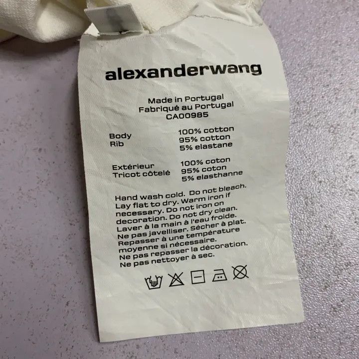 Alexander Wang Alexander Wang Casual Comfortable T-Shirt White 0079 Size S / US 4 / IT 40 - 3 Thumbnail