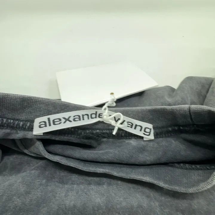 Alexander Wang Alexander Wang Grey Logo Print Short Sleeve Tee 0079 Size M / US 6-8 / IT 42-44 - 5 Thumbnail