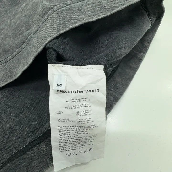 Alexander Wang Alexander Wang Grey Logo Print Short Sleeve Tee 0079 Size M / US 6-8 / IT 42-44 - 6 Thumbnail