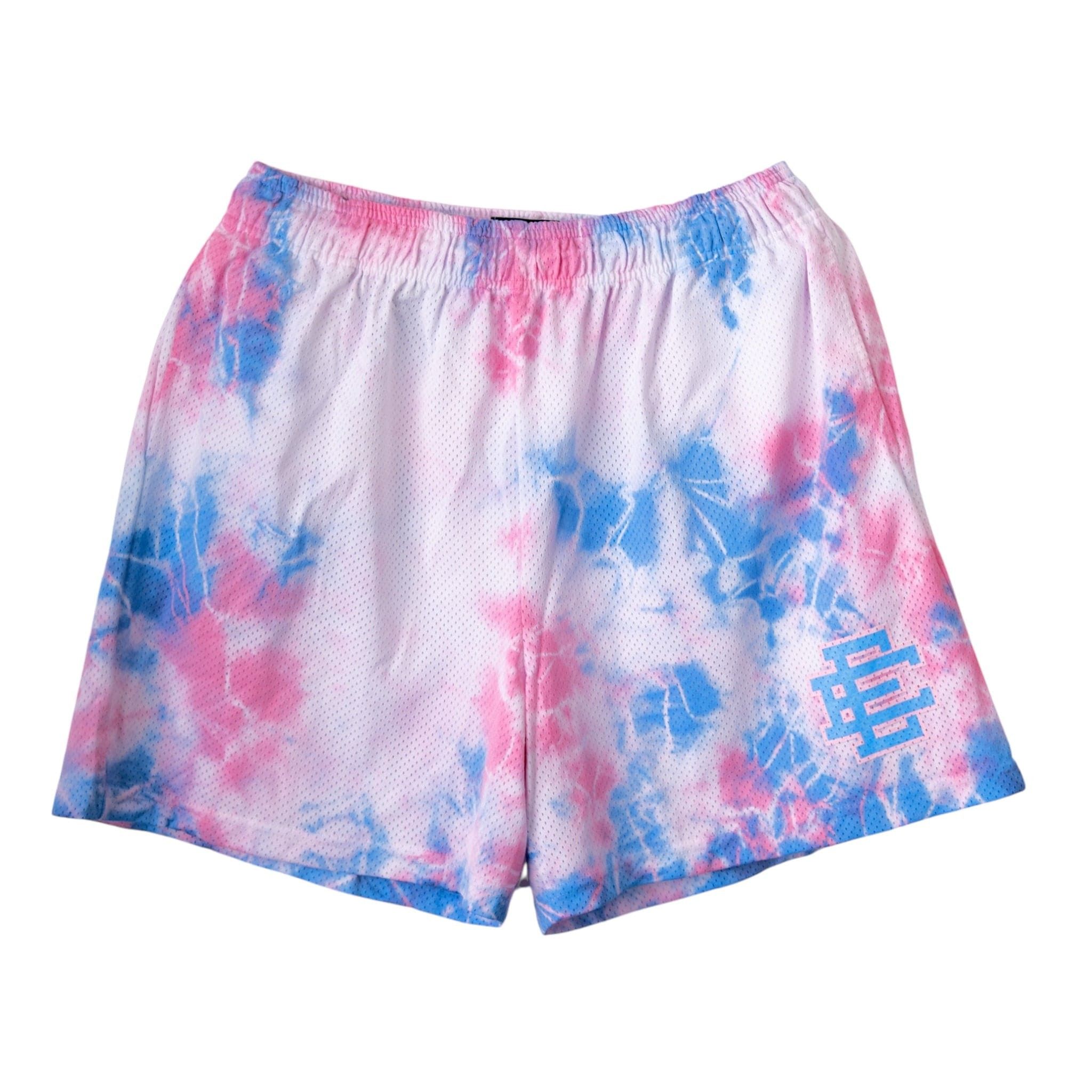 EE Basic Shorts Tie Dye Pink Sky Blue