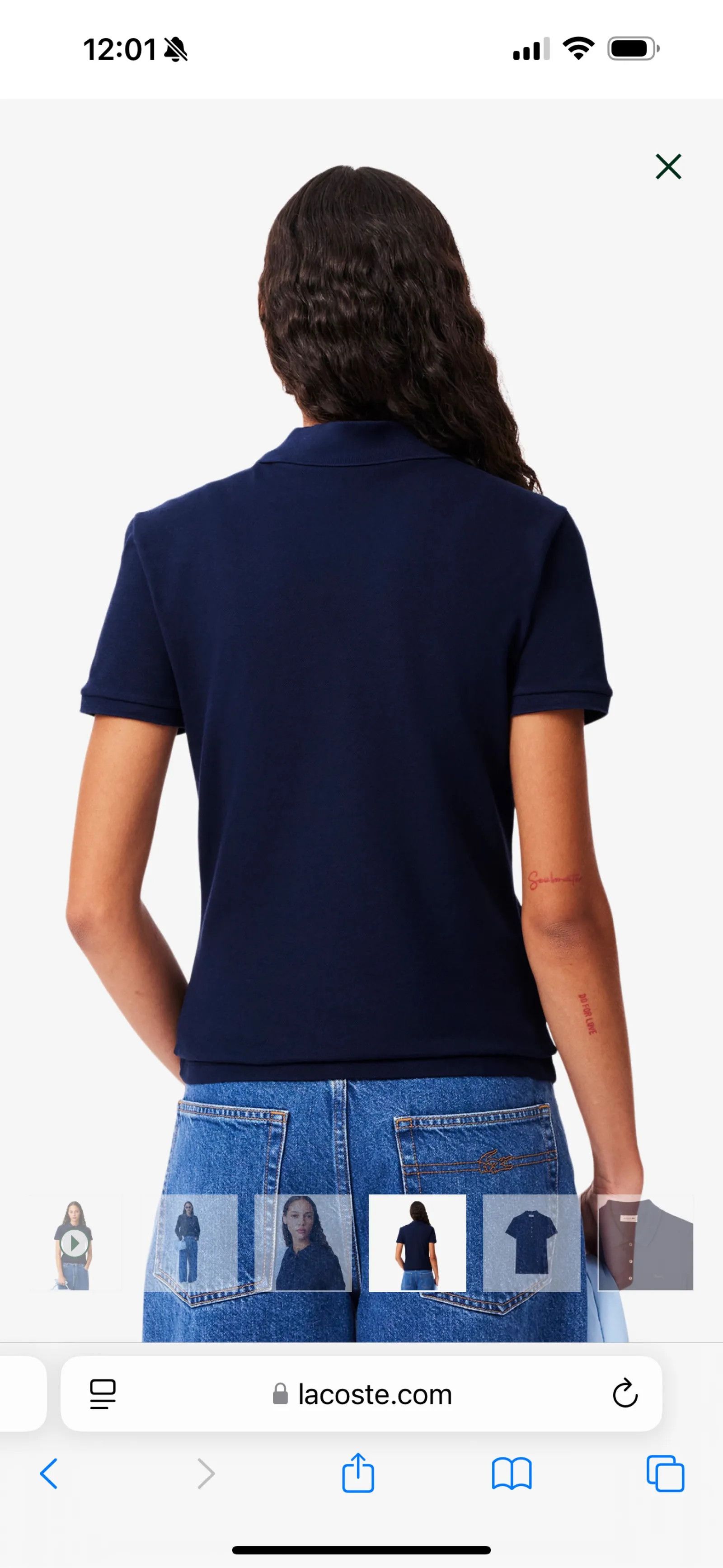 Lacoste Lacoste L.12.D Slim Fit Stretch Mini Piqué Polo T-shirt Size S / US 4 / IT 40 - 6 Thumbnail