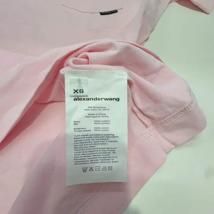 Alexander Wang Alexander Wang SS22 Pink Short Sleeve T-Shirt 0079 Size XS / US 0-2 / IT 36-38 - 6 Thumbnail