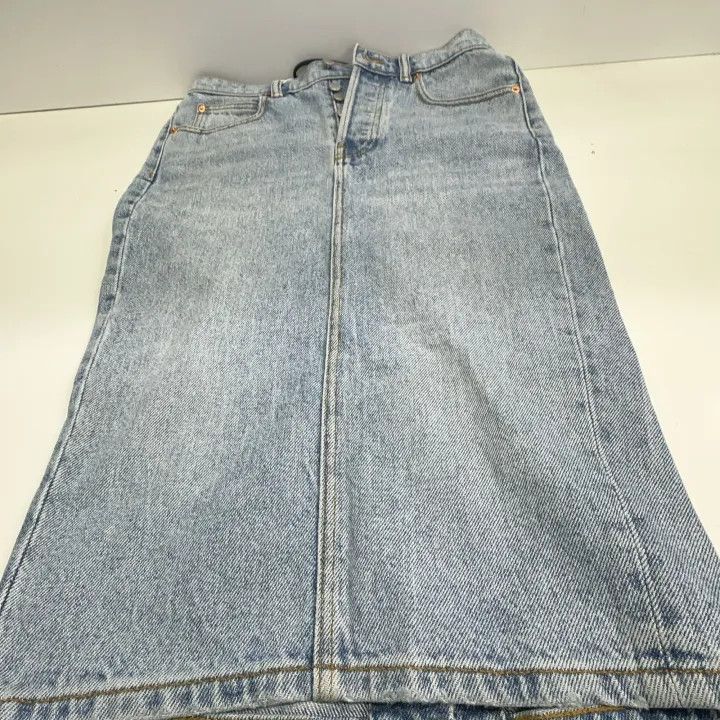 Alexander Wang Alexander Wang Casual Denim Midi Skirt 0079 Size 25" / US 0 / IT 36 - 12 Thumbnail