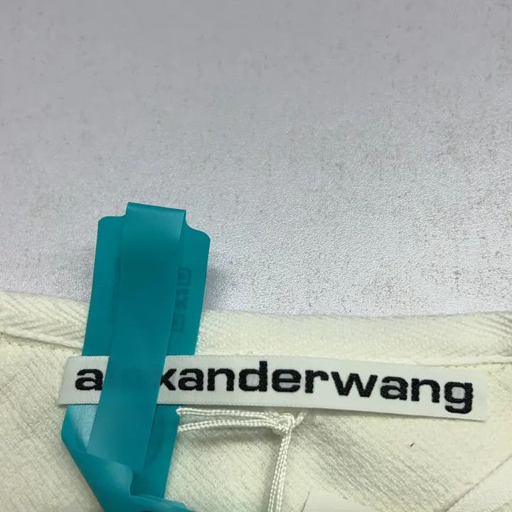 Alexander Wang Alexander Wang FW23 Casual White Lace Trim Skirt 0079 Size 23" - 4 Thumbnail
