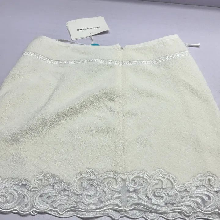 Alexander Wang Alexander Wang FW23 Casual White Lace Trim Skirt 0079 Size 23" - 11 Thumbnail