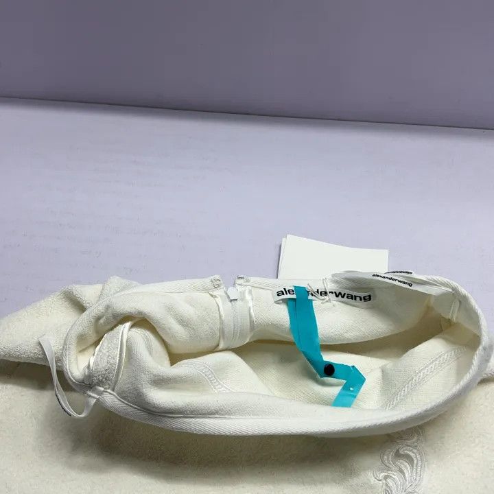 Alexander Wang Alexander Wang FW23 Casual White Lace Trim Skirt 0079 Size 23" - 9 Thumbnail