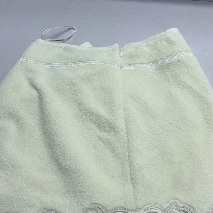 Alexander Wang Alexander Wang FW23 Casual White Lace Trim Skirt 0079 Size 23" - 8 Thumbnail