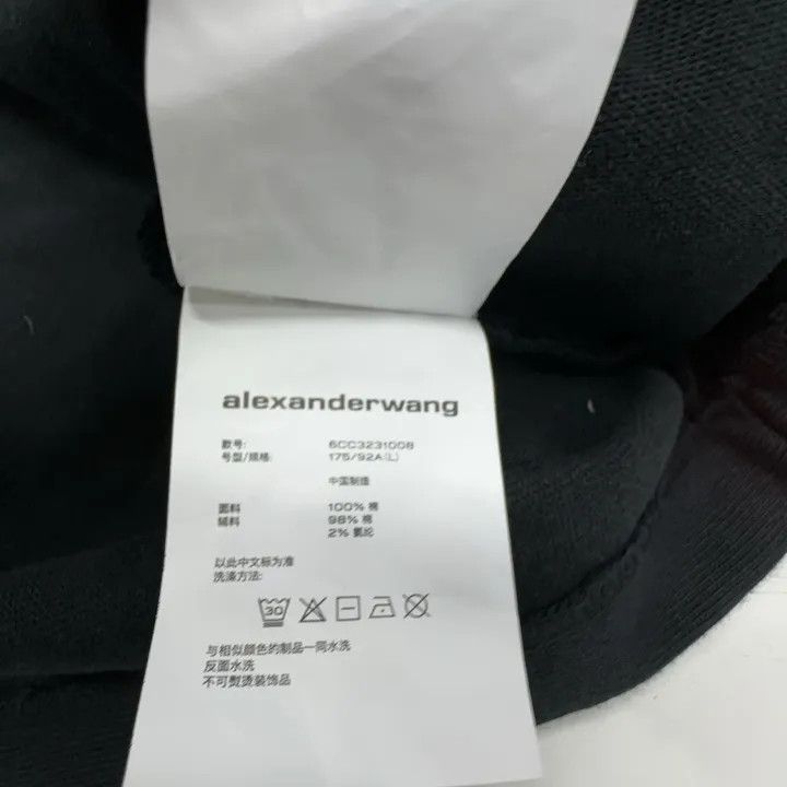 Alexander Wang Alexander Wang Solid Black Short Sleeve T-Shirt 0079 Size L / US 10 / IT 46 - 6 Thumbnail