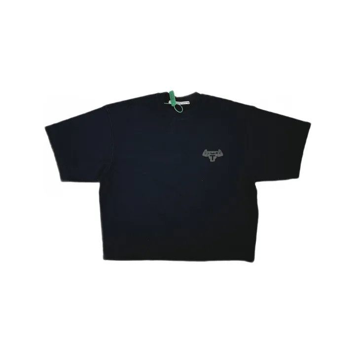 Alexander Wang Alexander Wang Solid Black Short Sleeve T-Shirt 0079 Size L / US 10 / IT 46 - 2 Thumbnail