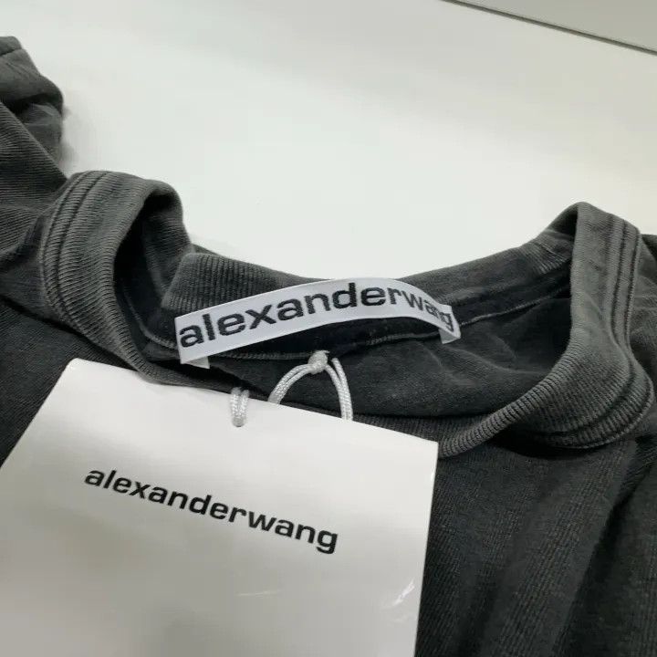 Alexander Wang Alexander Wang Logo Print Long Sleeve Tee 0079 Size L / US 10 / IT 46 - 6 Thumbnail