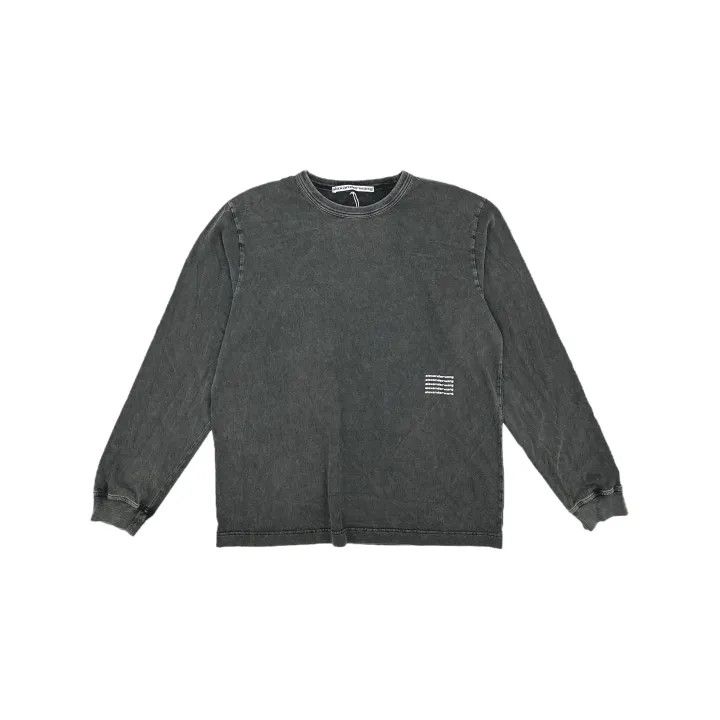 Alexander Wang Alexander Wang Logo Print Long Sleeve Tee 0079 Size L / US 10 / IT 46 - 2 Thumbnail