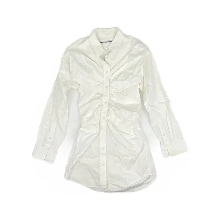 Alexander Wang Alexander Wang Stylish Solid Color Button-Up Shirt 0079 Size S / US 4 / IT 40 - 2 Thumbnail