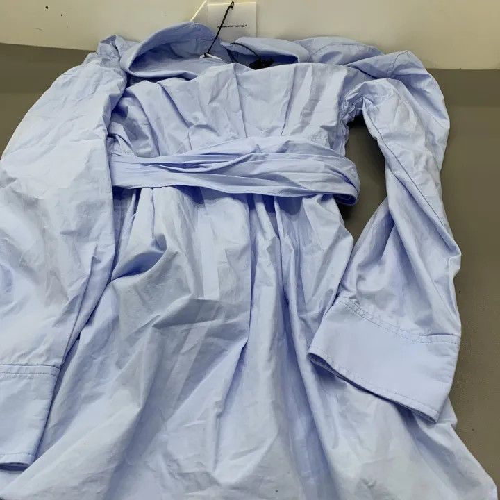 Alexander Wang Alexander Wang SS23 Blue Waist-Tie Long Sleeve Dress 0079 Size S / US 4 / IT 40 - 2 Thumbnail