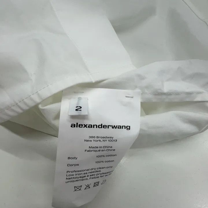 Alexander Wang Alexander Wang SS22 Fitted White Long Sleeve Dress 0079 Size S / US 4 / IT 40 - 6 Thumbnail