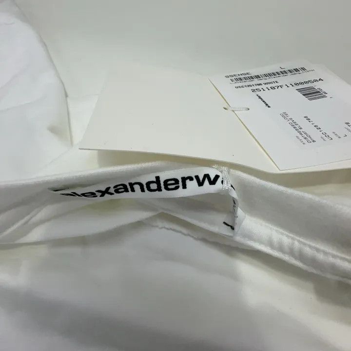 Alexander Wang Alexander Wang White Graphic Logo T-Shirt 0079 Size L / US 10 / IT 46 - 5 Thumbnail