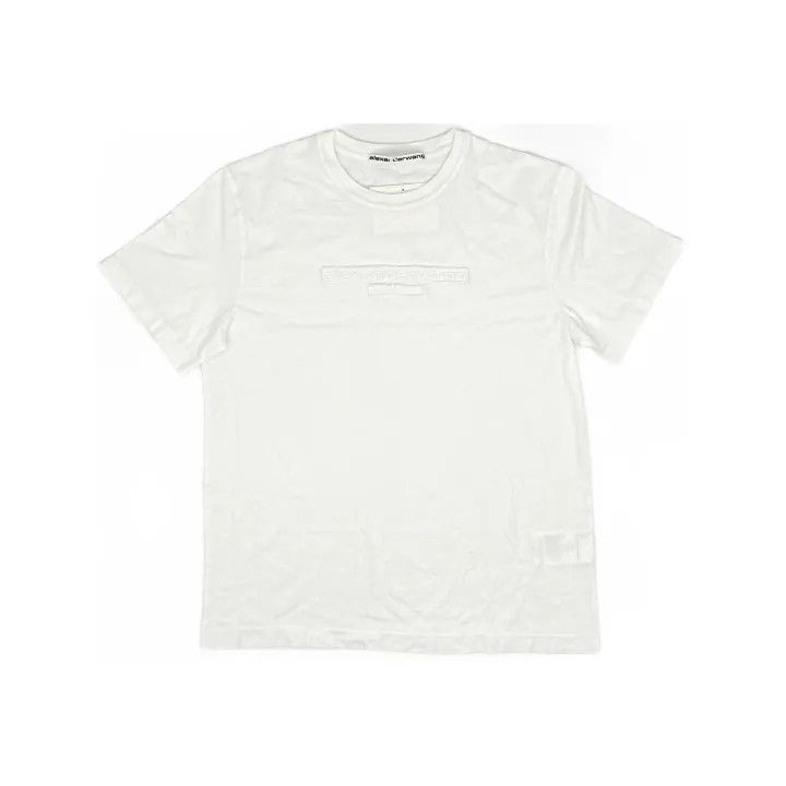 Alexander Wang Alexander Wang White Graphic Logo T-Shirt 0079 Size L / US 10 / IT 46 - 2 Thumbnail