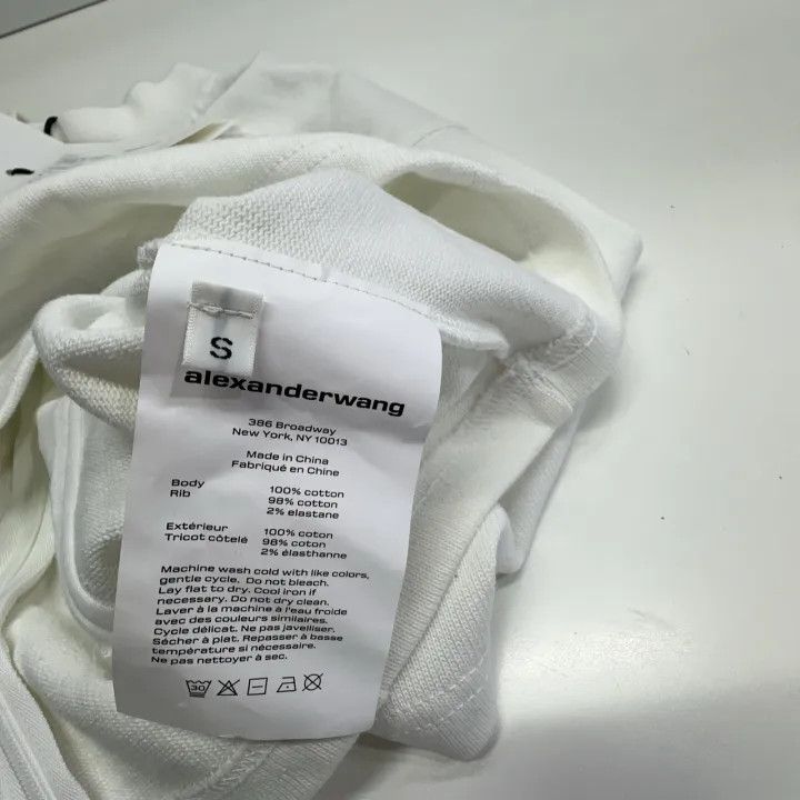 Alexander Wang Alexander Wang Cropped Short Sleeve T-Shirt 0079 Size S / US 4 / IT 40 - 5 Thumbnail