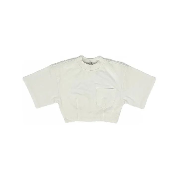 Alexander Wang Alexander Wang Cropped Short Sleeve T-Shirt 0079 Size S / US 4 / IT 40 - 2 Thumbnail