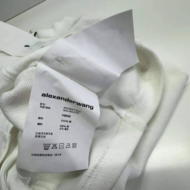 Alexander Wang Alexander Wang Cropped Short Sleeve T-Shirt 0079 Size S / US 4 / IT 40 - 4 Thumbnail