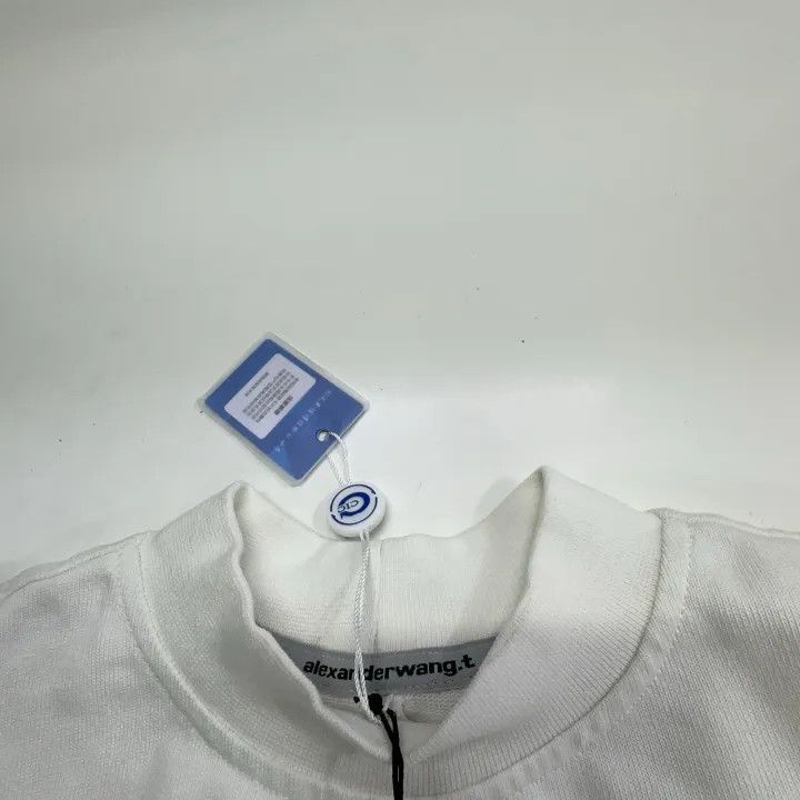 Alexander Wang Alexander Wang Cropped Short Sleeve T-Shirt 0079 Size S / US 4 / IT 40 - 7 Thumbnail
