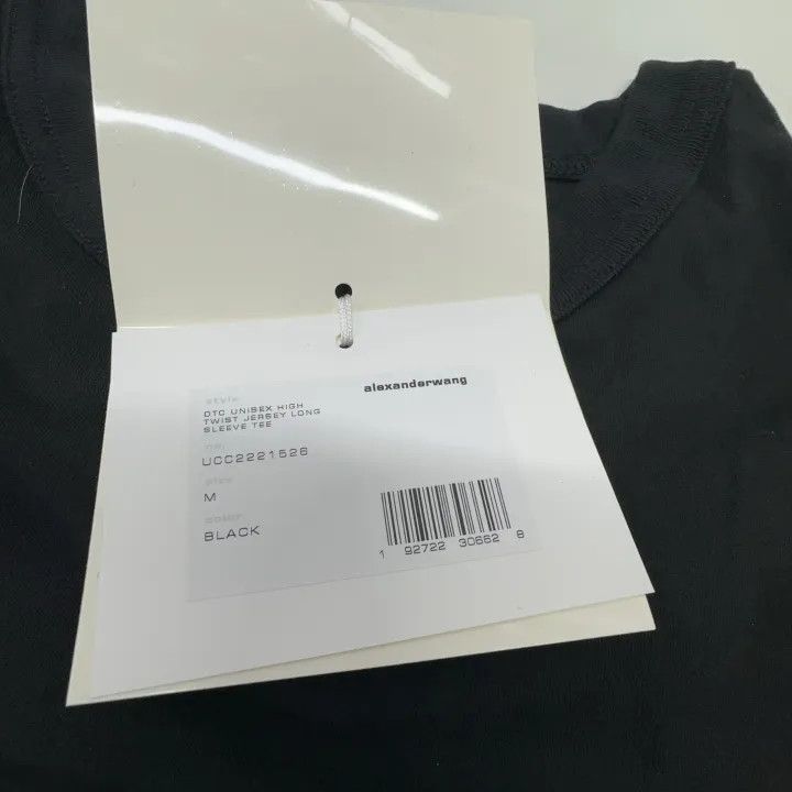 Alexander Wang Alexander Wang Unisex Long Sleeve T-Shirt Black 0079 Size M / US 6-8 / IT 42-44 - 5 Thumbnail