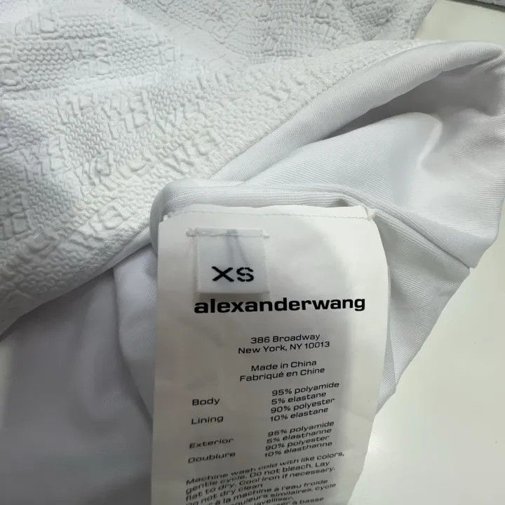 Alexander Wang Alexander Wang Logo Jacquard Short Sleeve Dress 0079 Size XS / US 0-2 / IT 36-38 - 5 Thumbnail