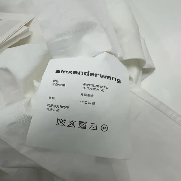 Alexander Wang Alexander Wang White Long Sleeve Fitted Dress 0079 Size S / US 4 / IT 40 - 2 Thumbnail