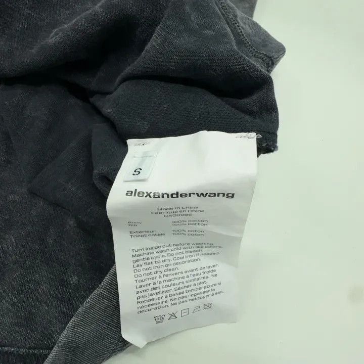 Alexander Wang Alexander Wang SS22 Logo Print Cotton Tee 0079 Size S / US 4 / IT 40 - 4 Thumbnail