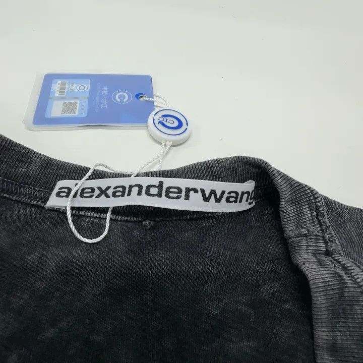 Alexander Wang Alexander Wang SS22 Logo Print Cotton Tee 0079 Size S / US 4 / IT 40 - 6 Thumbnail