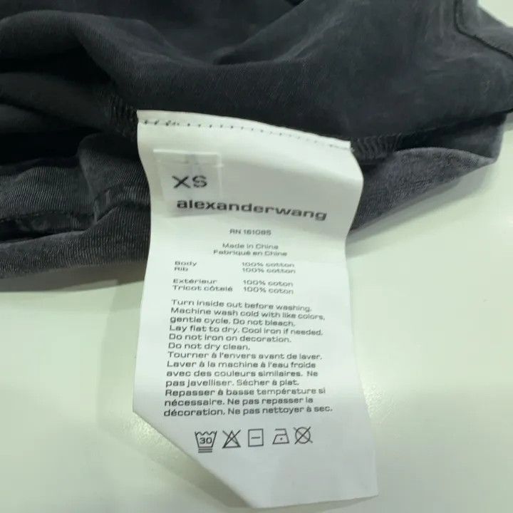 Alexander Wang Alexander Wang SS22 Black Acid Wash T-Shirt 0079 Size XS / US 0-2 / IT 36-38 - 6 Thumbnail