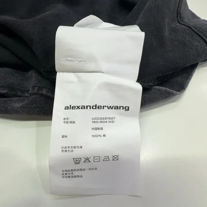 Alexander Wang Alexander Wang SS22 Black Acid Wash T-Shirt 0079 Size XS / US 0-2 / IT 36-38 - 7 Thumbnail