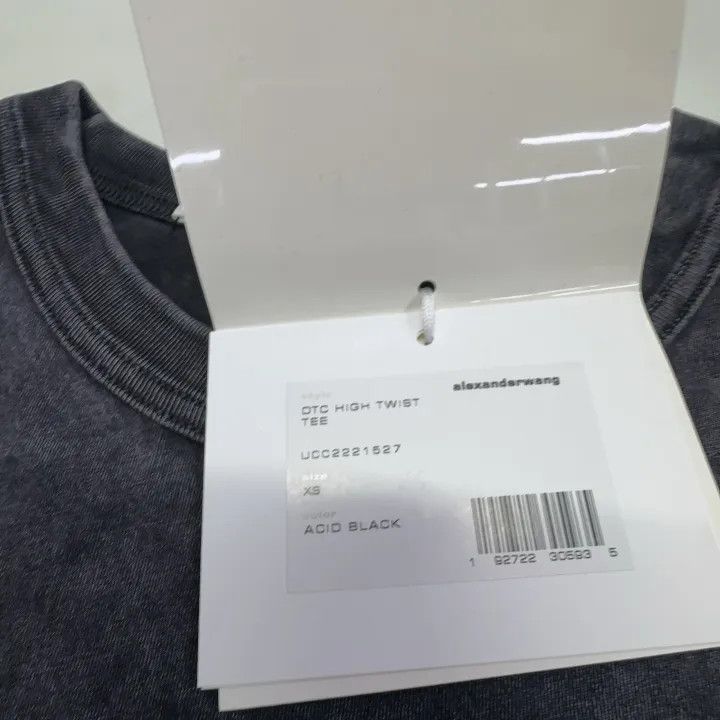 Alexander Wang Alexander Wang SS22 Black Acid Wash T-Shirt 0079 Size XS / US 0-2 / IT 36-38 - 5 Thumbnail