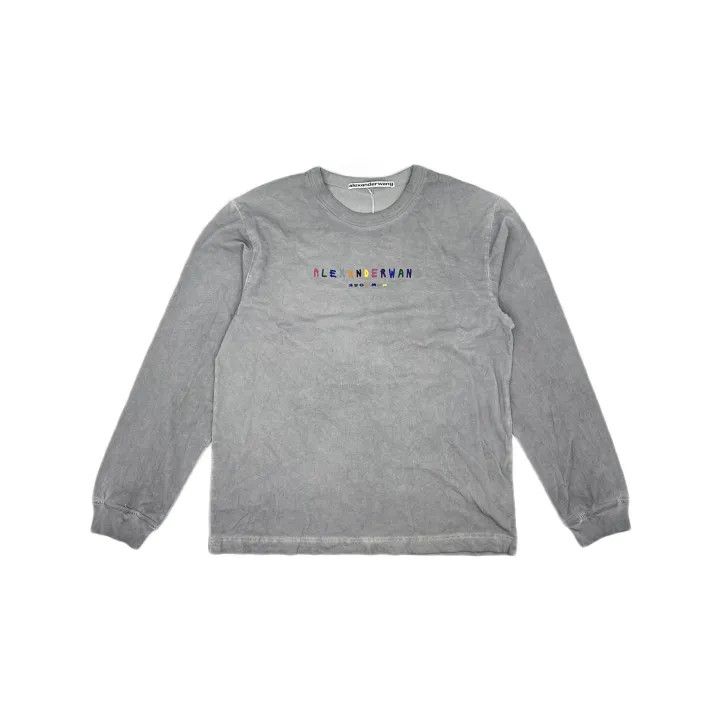 Alexander Wang Alexander Wang SS22 Color Logo Long Sleeve Tee 0079 Size L / US 10 / IT 46 - 2 Thumbnail