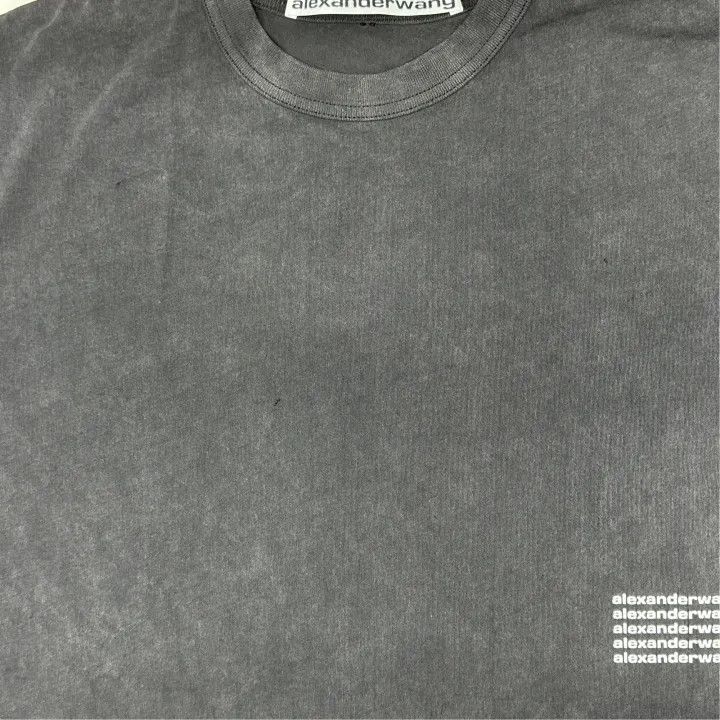 Alexander Wang Alexander Wang SS22 Black Acid Wash T-Shirt 0079 Size XXS / US 00 / IT 34 - 6 Thumbnail