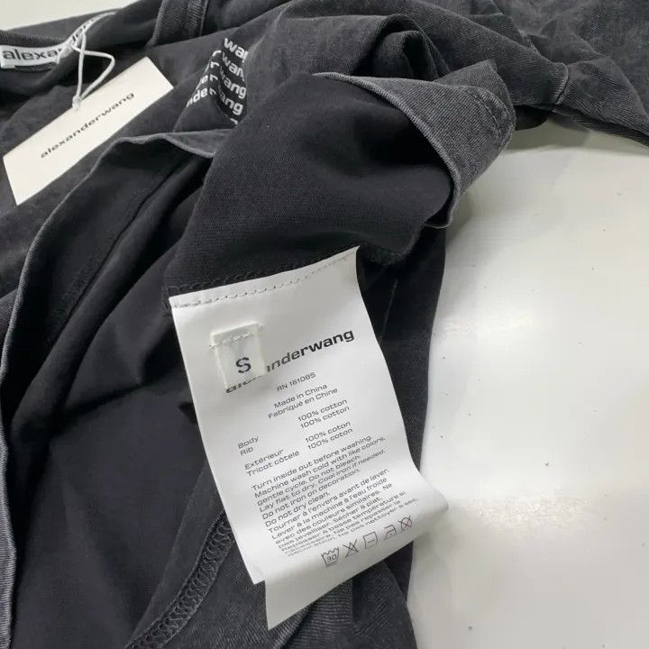 Alexander Wang Alexander Wang Logo Print Long Sleeve T-Shirt 0079 Size S / US 4 / IT 40 - 6 Thumbnail