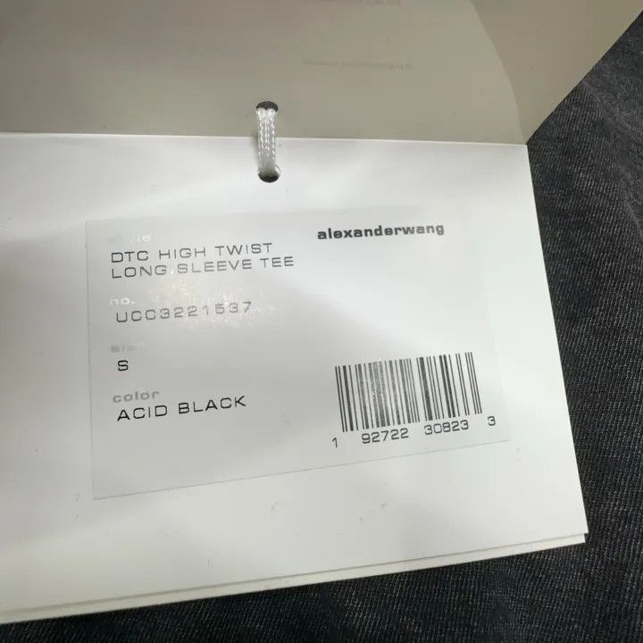 Alexander Wang Alexander Wang Logo Print Long Sleeve T-Shirt 0079 Size S / US 4 / IT 40 - 4 Thumbnail