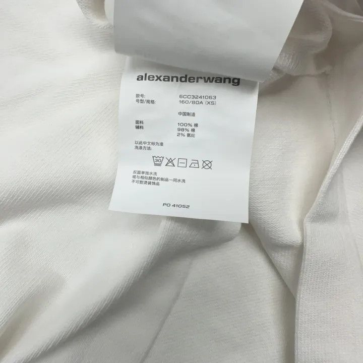 Alexander Wang Alexander Wang FW24 White Muscle Logo Tank Top 0079 Size XS / US 0-2 / IT 36-38 - 4 Thumbnail